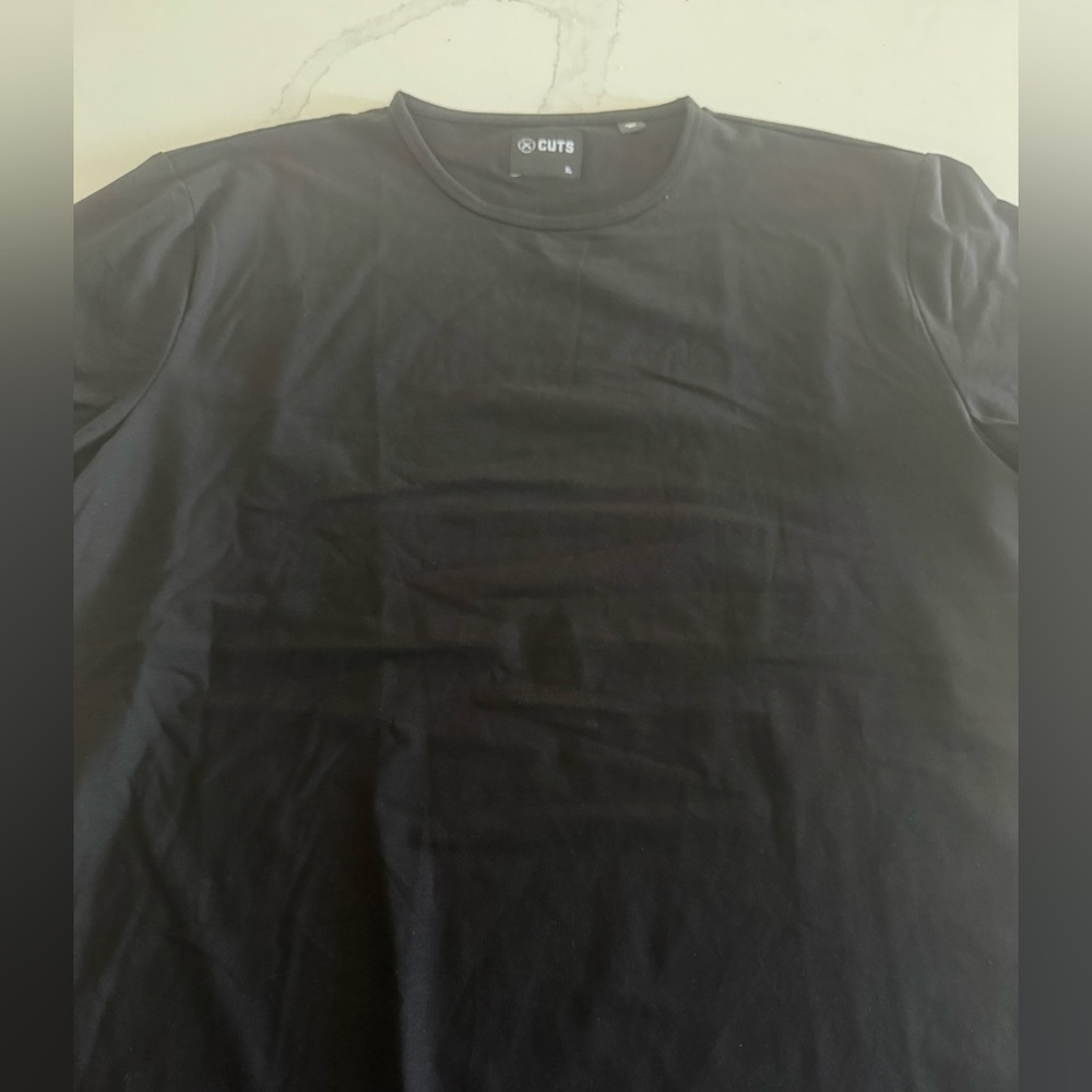 Cuts Clothing Black Short Sleeve Tee